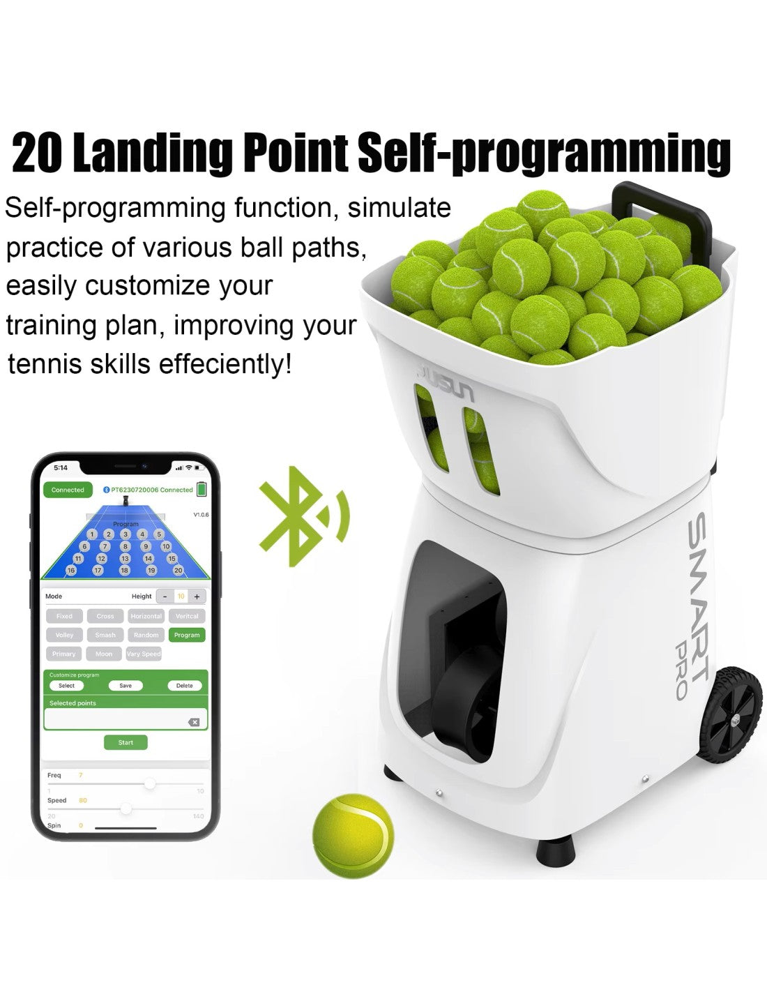 MAD SPIN – Machine lance-balles intelligente pour padel & tennis